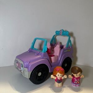 Fisher Price Little People Barbie Beach Cruiser Fun Songs Sounds with 2 Figures